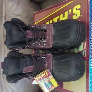 Polar Smith's Boys Genuine Suede Leather Upper Waterproof Thermolite Size 2